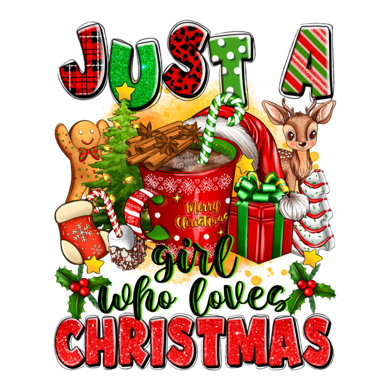 Just A Girl Who Loves Christmas Premium Sweatshirt by texasbilliewilder | Teevron