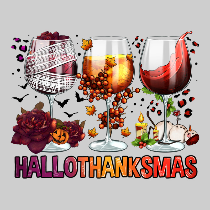 Hallothanksmas Halloween Thanksgiving  Christmas Wine Premium Tee by FaDigitalArtStudio | Teevron