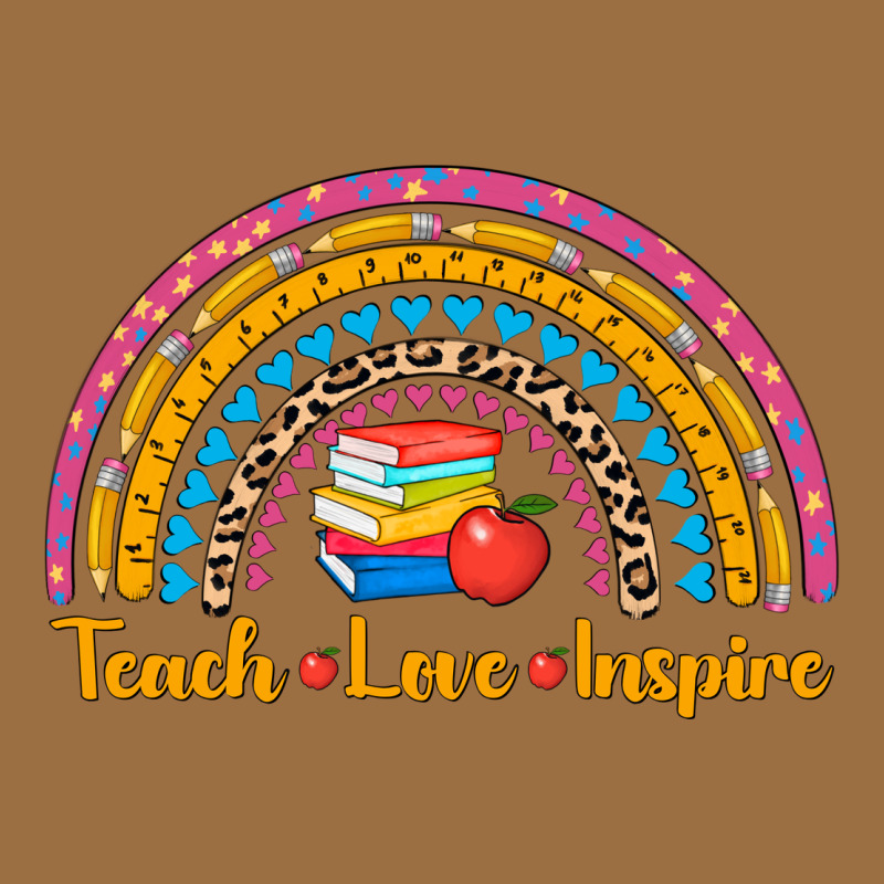 Back To School Rainbow Teach Love Inspire Vintage Tee by AdoDesignShop | Teevron