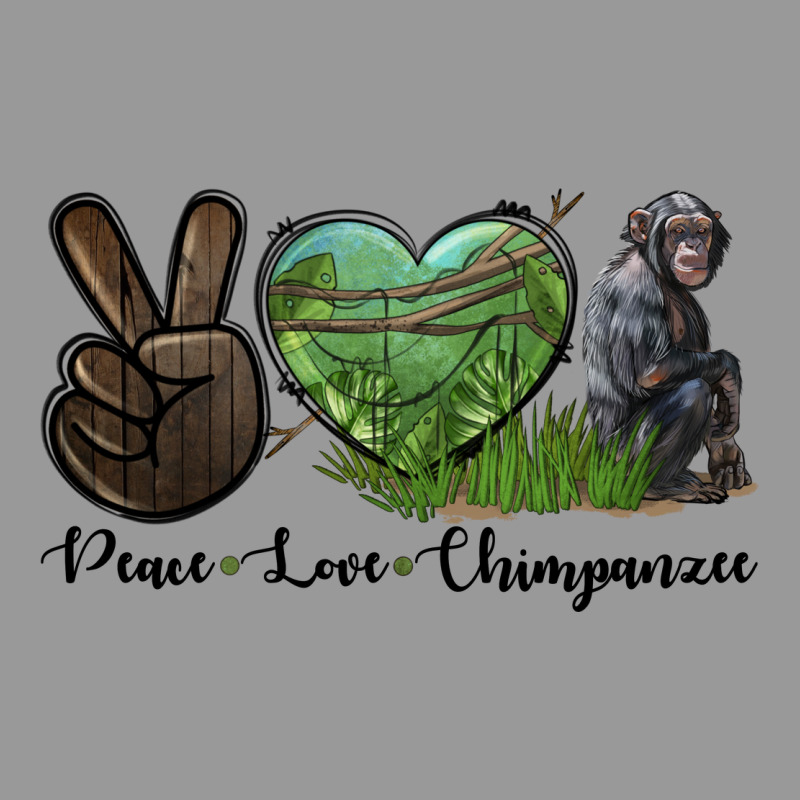 Peace Love Chimpanzee Vintage Hoodie by LillyAllenDesigns | Teevron
