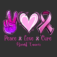 Peace Love Cure Breast Cancer Urban Heavy Tee | Teevron