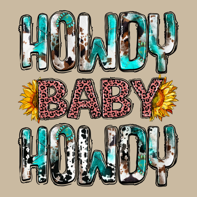 Western Howdy Baby Howdy Long Sleeve Tee by NancyCooperArtShop | Teevron