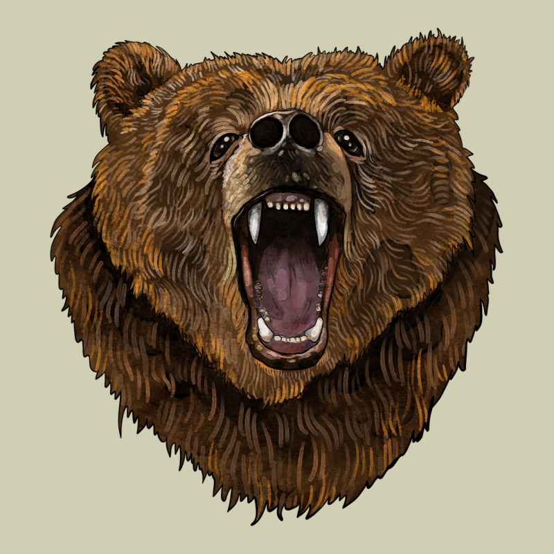 Bear Head Heavy Core Tee by BarkalooDesign | Teevron