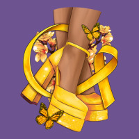 Childhood Cancer Diva Yellow Ribbon Vintage Tee | Teevron