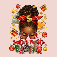 Santa Favorite Banker Afro Messy Bun Premium Sweatshirt | Teevron