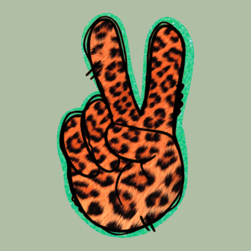 Orange Leopard Peace Sign Urban Heavy Tee by Jasminsmagicworld | Teevron