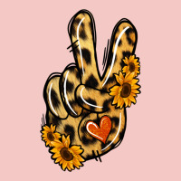 Leopard Sunflower Peace Sign Urban Heavy Tee | Teevron