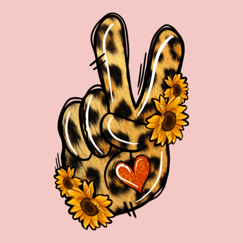 Leopard Sunflower Peace Sign Urban Heavy Tee by Jasminsmagicworld | Teevron