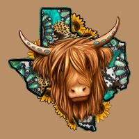 Texas Map Long Haired Shaggy Cow Vintage Hoodie | Teevron