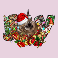 Christmas Joy Highland Cow Ladies Tee | Teevron