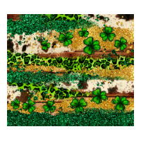 St. Patrick's Day leopard cowhide shamrock tumbler | Teevron