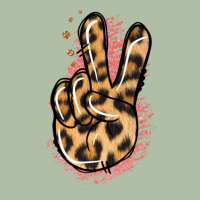 Pink Glitter Leopard Peace Sign Urban Heavy Tee | Teevron