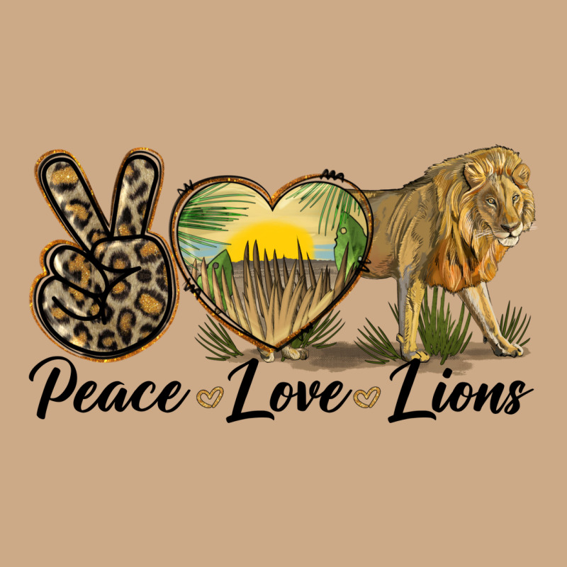 Peace Love Lions Vintage Hoodie by LillyAllenDesigns | Teevron