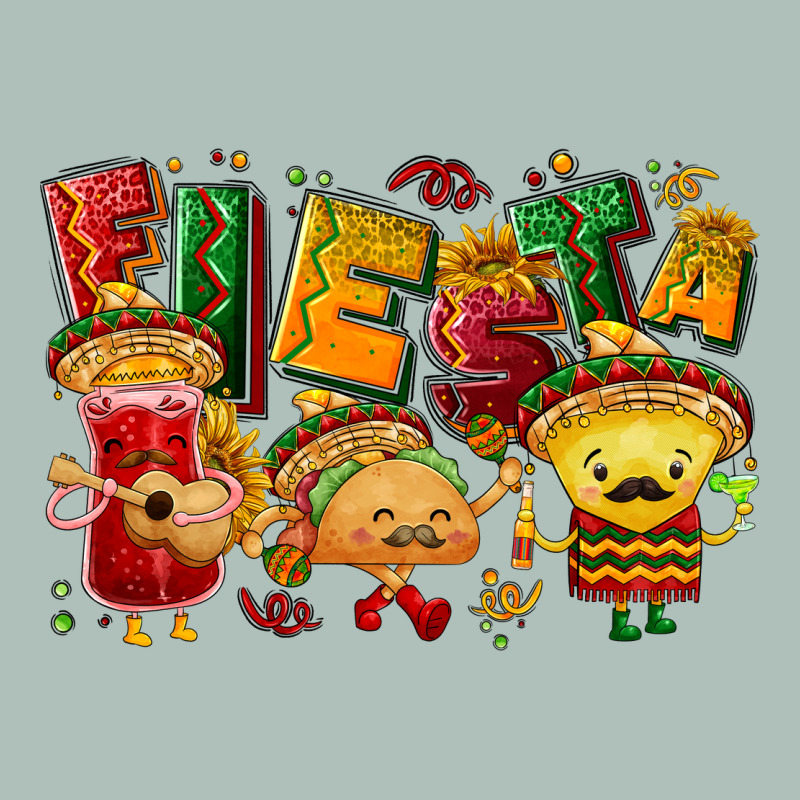 Fiesta With Taco, Nacho, Souce Heavyweight Hoodie by NancyCooperArtShop | Teevron