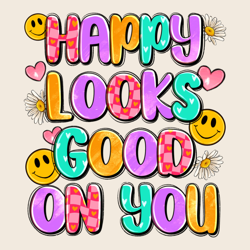 Happy Looks Good On You Zipper Hoodie by Artiststas | Teevron