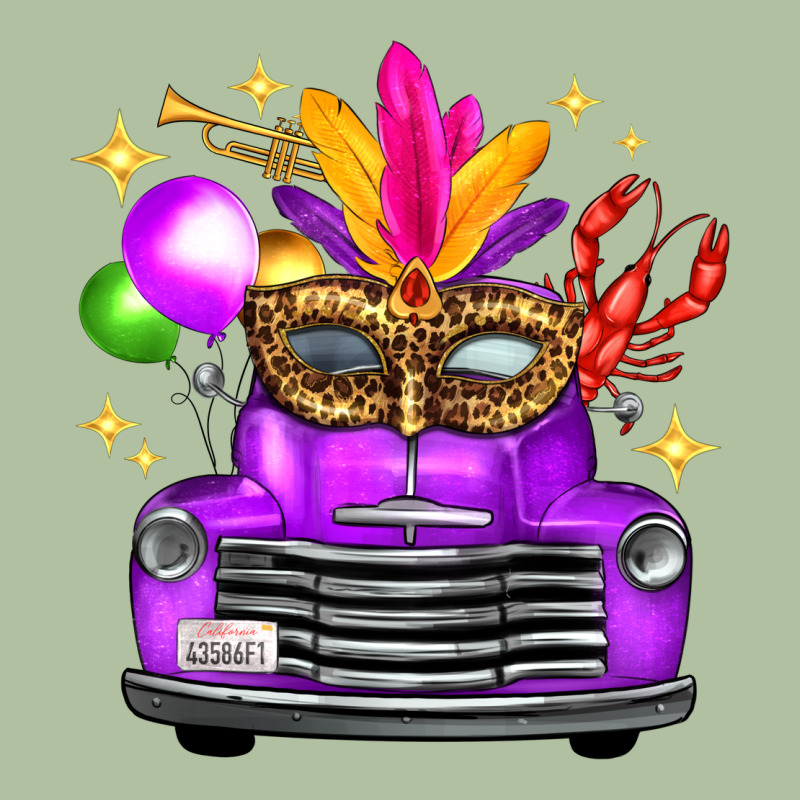 Mardi Gras Truck Leopard Mask Urban Hoodie by FaDigitalArtStudio | Teevron