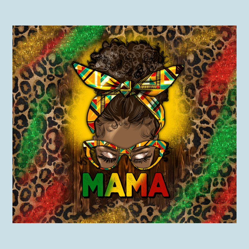 Juneteenth Afro Bun Mama Tumbler Ladies Tee by HRA Design Shop | Teevron