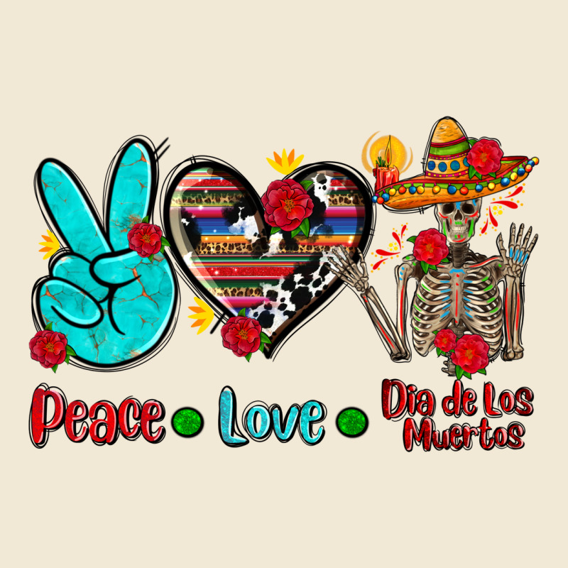 Peace Love Dia De Los Muertos Premium Tee by AdoDesignShop | Teevron