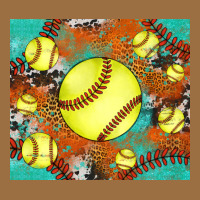 Softball Cowhide Turquoise Glitter Tumbler Vintage Tee | Teevron