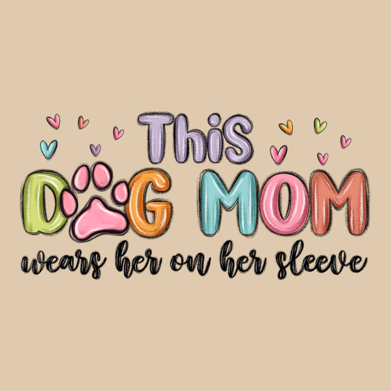 This Dog Mom Wears Her Heart On Her Sleeve Heavyweight Sweatshirt by MaliasSmallBusiness | Teevron