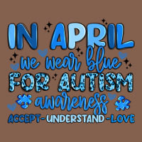 In April We Wear Blue For Autism Awareness Zipper Hoodie | Teevron
