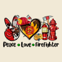 Peace Love Firefighter Premium Tee | Teevron