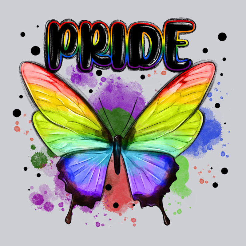 Rainbow Butterfly Pride Lgbtq Heavyweight Sweatshirt by MaliasSmallBusiness | Teevron