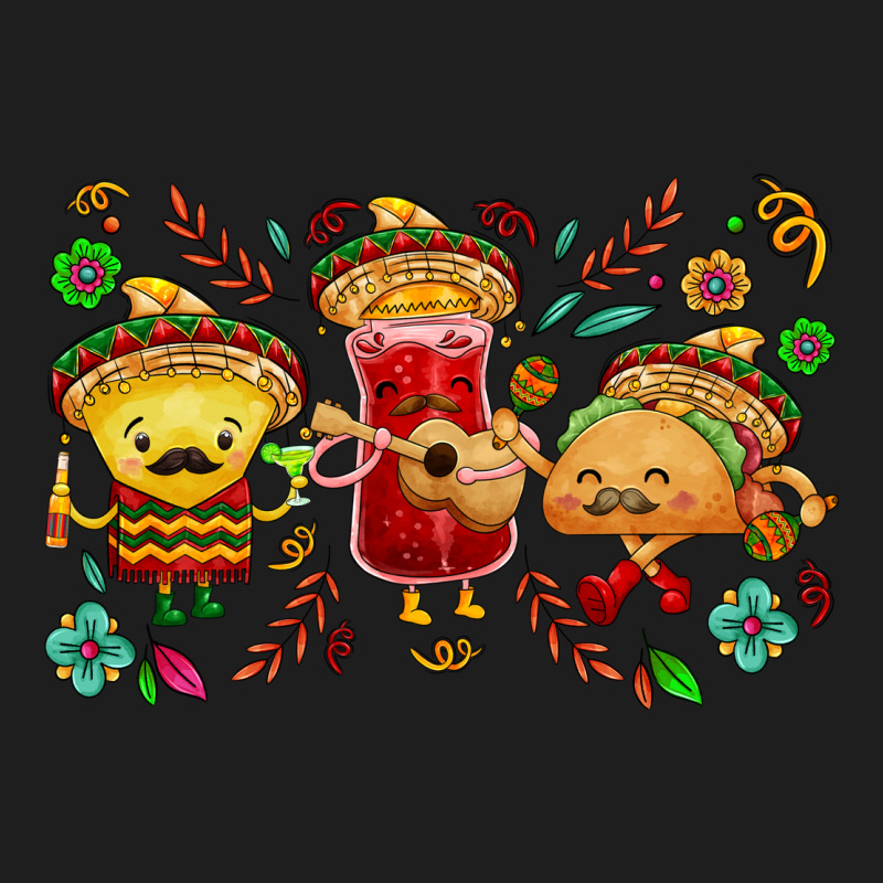 Mexican Taco Nacho And Souce Heavyweight Hoodie by NancyCooperArtShop | Teevron