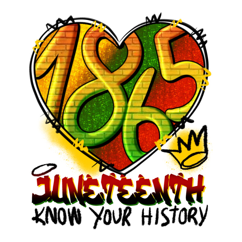 Juneteenth 1865 Graffiti Ladies Tee by HRA Design Shop | Teevron