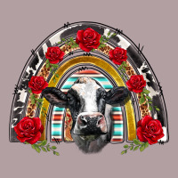 Black And White Baby Cow Floral Rose Rainbow Vintage Hoodie | Teevron