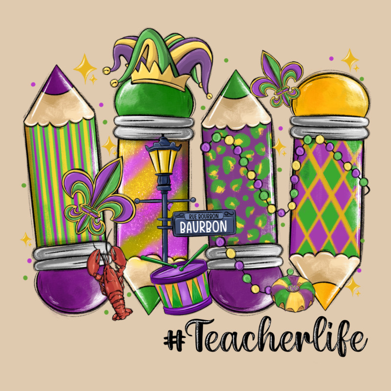 Mardi Gras Teacher Life Heavyweight Sweatshirt by MaliasSmallBusiness | Teevron