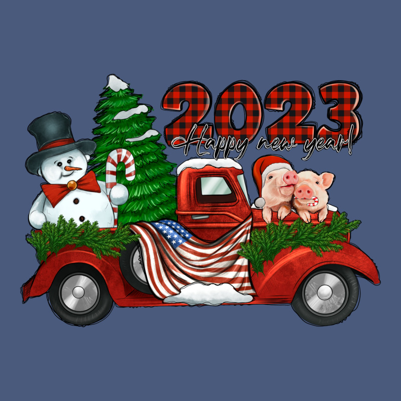 Happy New Year Truck 2023 Vintage Hoodie by Jasminsmagicworld | Teevron