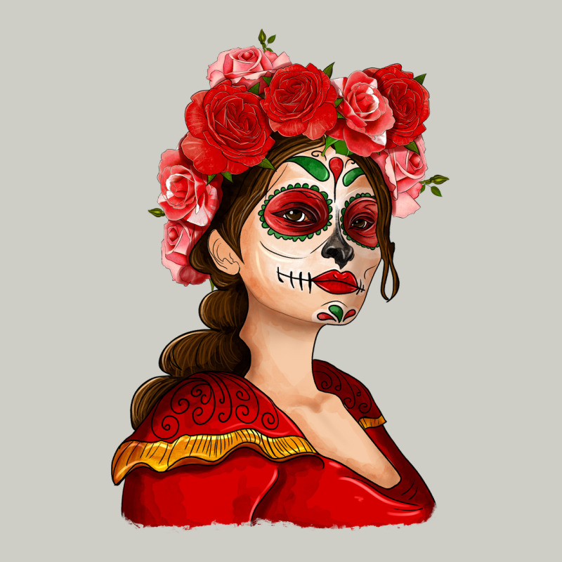 Sugar Skull Girl Heavyweight Hoodie by NancyCooperArtShop | Teevron