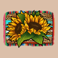 Sunflower With Serape Background Urban Heavy Tee | Teevron