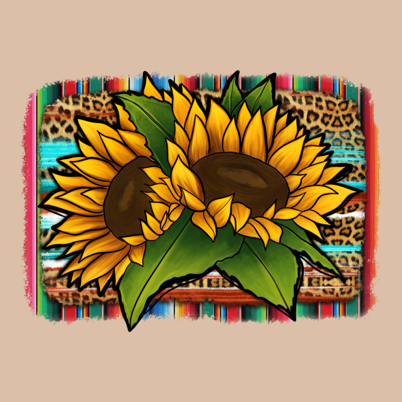 Sunflower With Serape Background Urban Heavy Tee by Jasminsmagicworld | Teevron