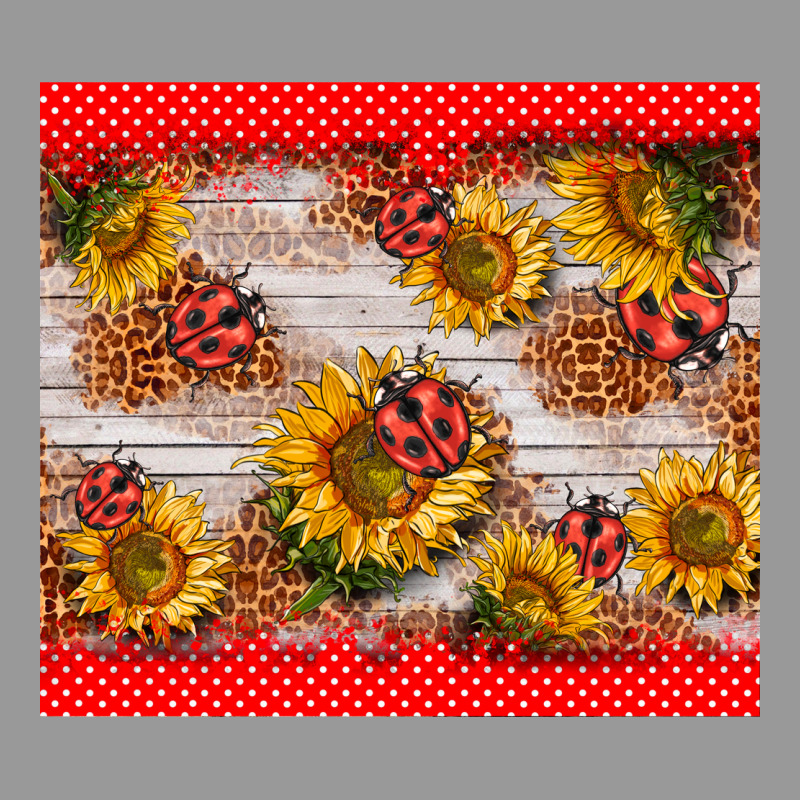 Ladybug Sunflower Vintage Hoodie by BarkalooDesign | Teevron