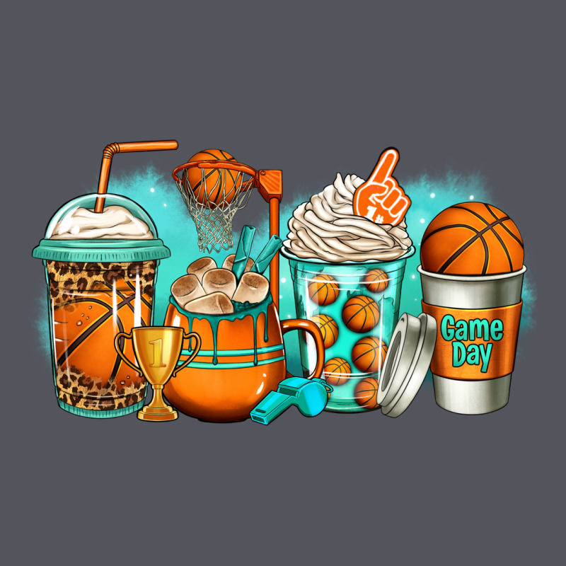Basketball Coffee Cups Vintage Hoodie by Jasminsmagicworld | Teevron