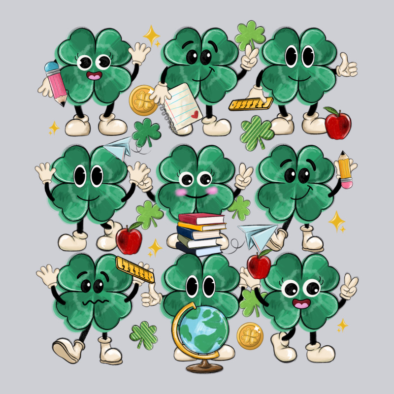 Teacher St Patrick Day Clovers Heavyweight Sweatshirt by MaliasSmallBusiness | Teevron
