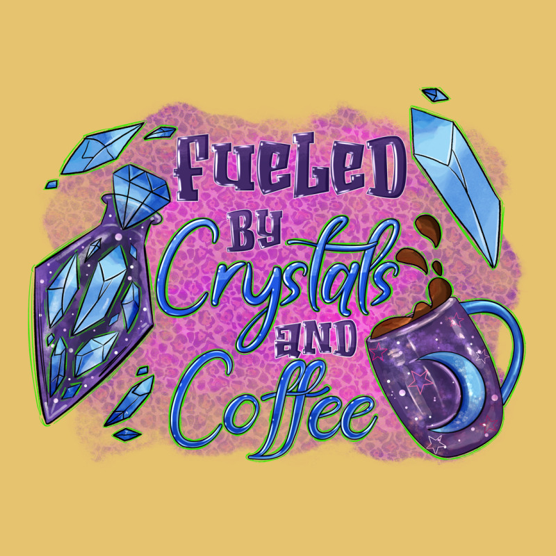 Fueled By Crystals And Coffee Halloween Premium Sweatshirt by NancyCooperArtShop | Teevron
