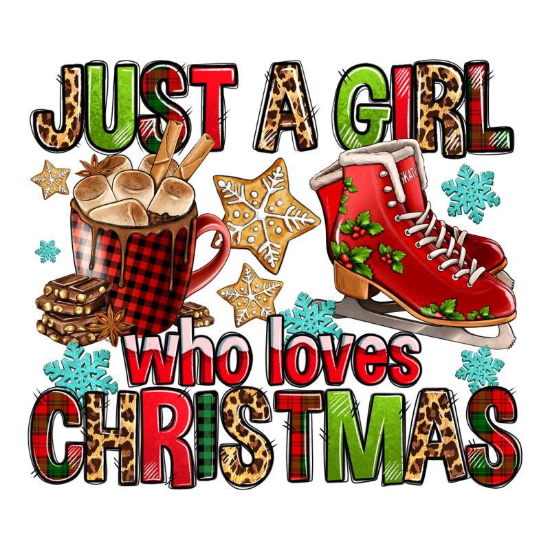 Just A Girl Who Loves Christmas Premium Tee by FaDigitalArtStudio | Teevron
