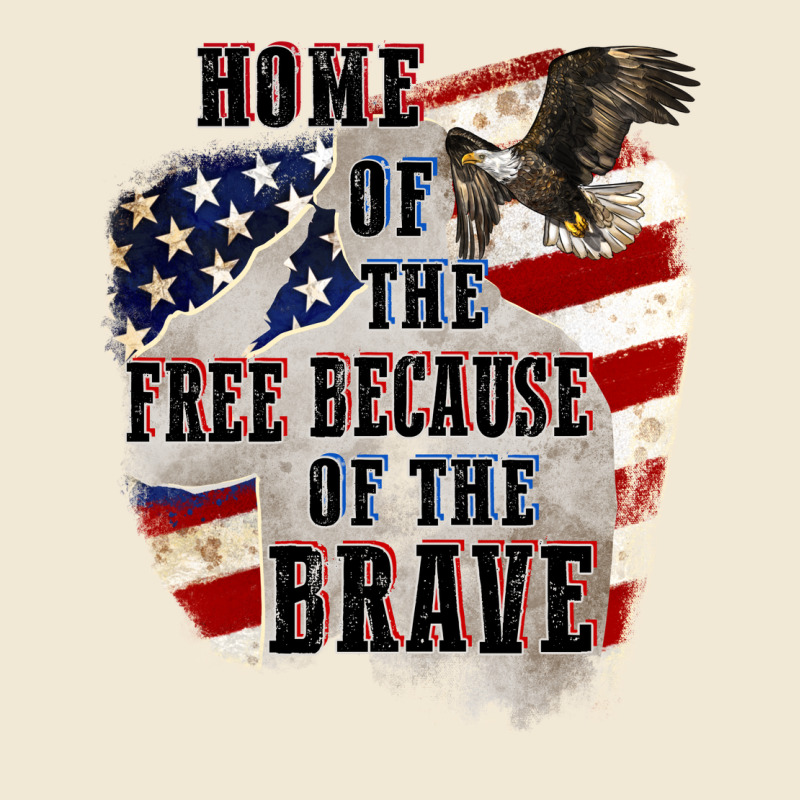 Home Of The Free Because Of The Brave 4th Of July Ladies Tee by CowGirlArtShop | Teevron