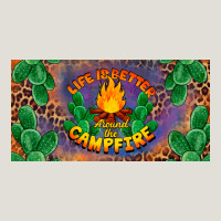 Life Is Better Around The Campfire License Plate Heavy Core Tee | Teevron