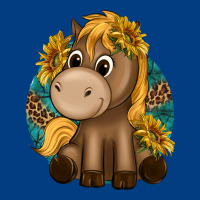 Cute Baby Horse Amd Sunflowers Premium Sweatshirt | Teevron