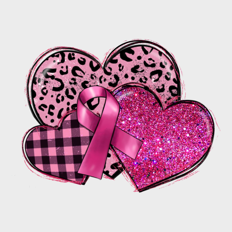 Breast Cancer Hearts Urban Hoodie by FaDigitalArtStudio | Teevron