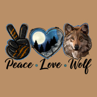 Peace Love Wolf Head Vintage Hoodie | Teevron