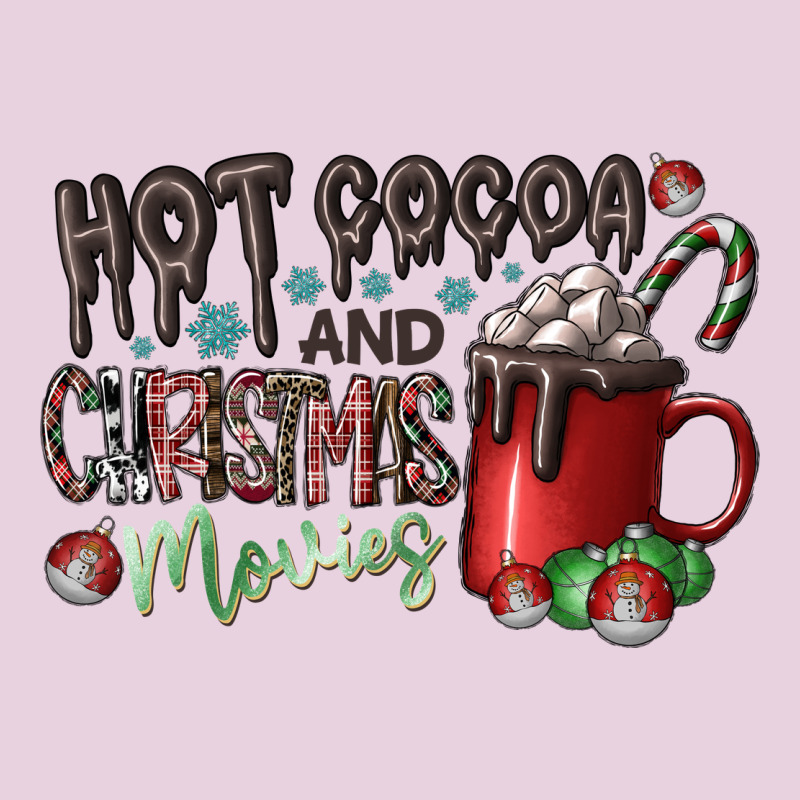 Hot Cocoa And Christmas Movies Ladies Tee by CowhideDigitalArt | Teevron