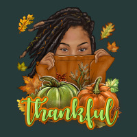 Thankful Fall With Black Girl Premium Sweatshirt | Teevron
