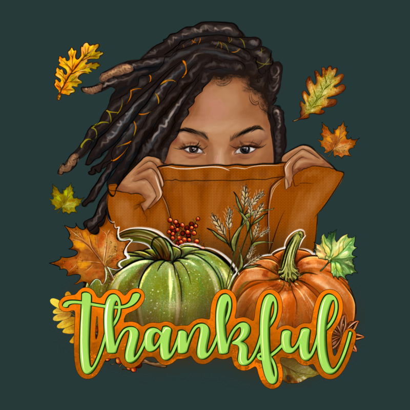 Thankful Fall With Black Girl Premium Sweatshirt by NancyCooperArtShop | Teevron