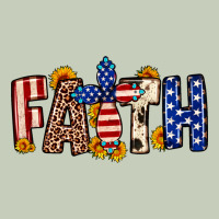 Faith Usa Flag Sunflower Ladies Tee | Teevron