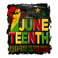 juneteenth fist free ish since 1865 with background | Teevron